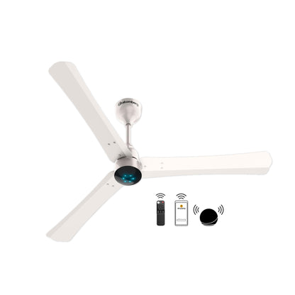 atomberg Renesa Smart + 1200mm BLDC Ceiling Fan with IoT & Remote | Energy Efficient Ceiling Fan | Ceiling fan for Living Room | High Air Delivery with LED Indicators (Earth Brown)