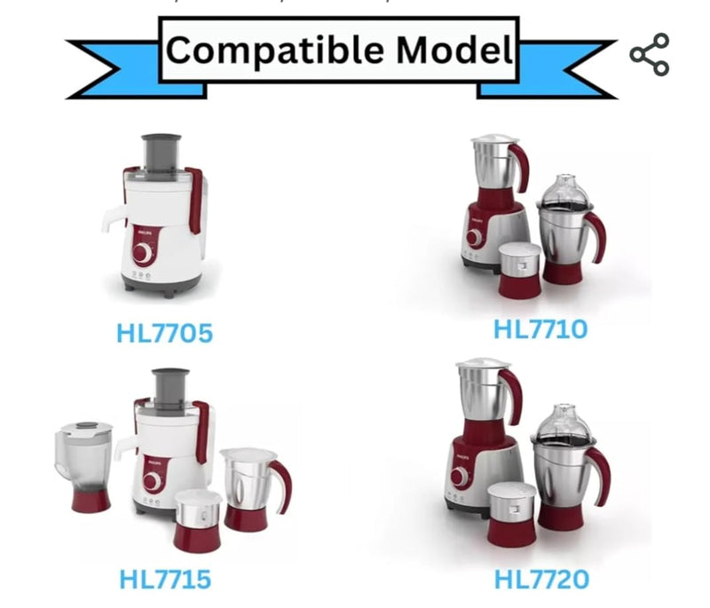 Philips HL7705/HL7715 Blender Jar Assembly (Assorted Colour)