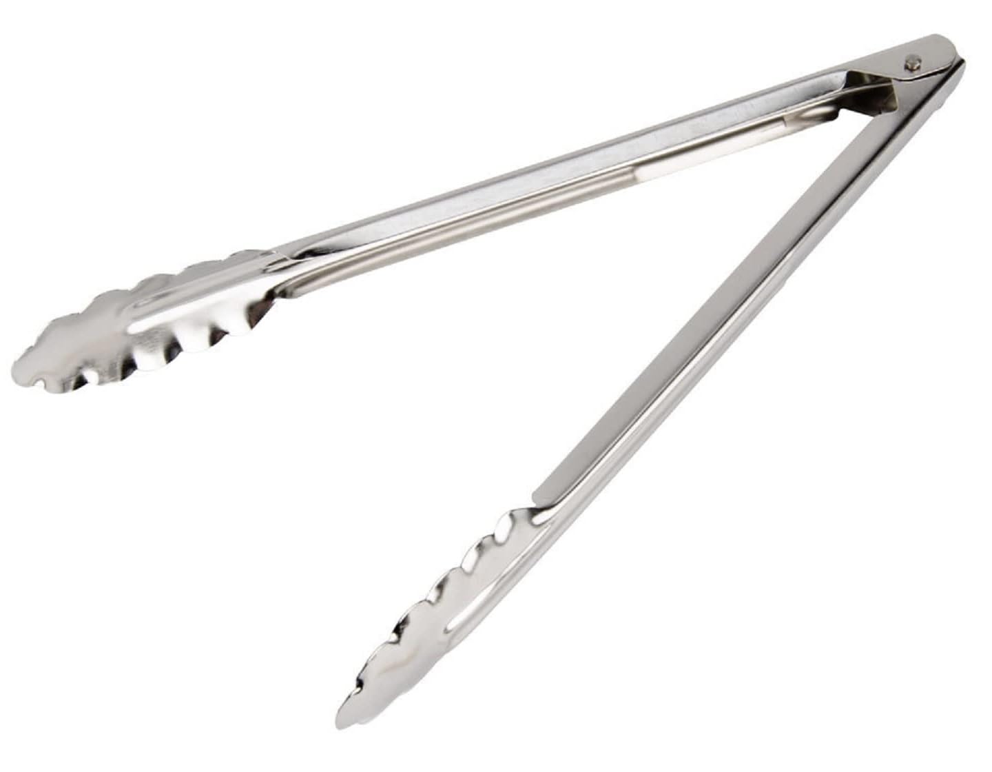 Dynore Stainless Steel 40 cm Utility Tong for Hotel, Frying Cooking and Serving (Chimta)