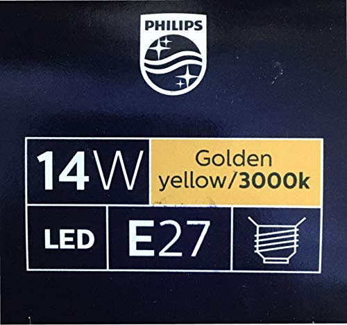 Philips 14-Watts e27 LED Yellow Bulb, Pack of 7