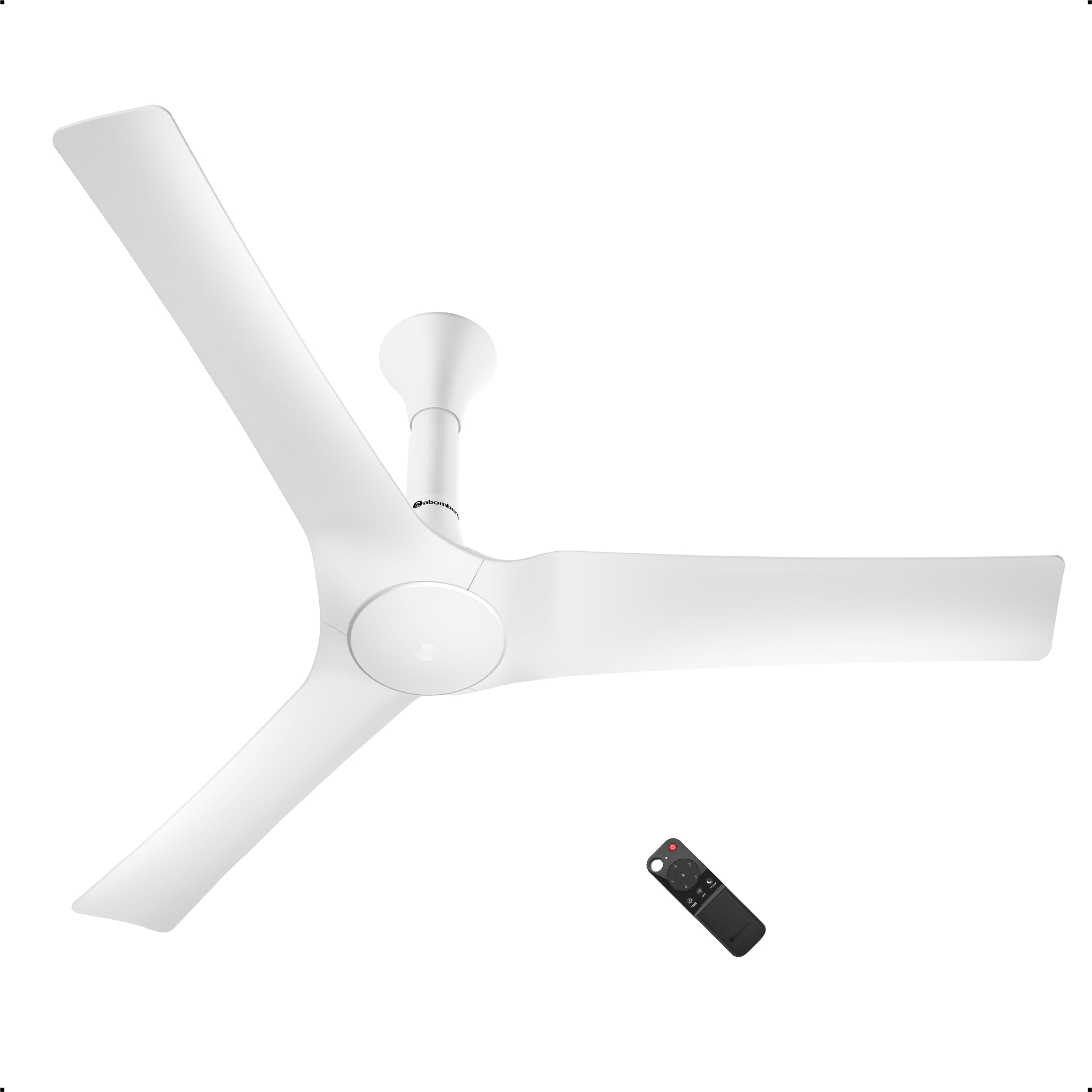 atomberg Aris Gladius Smart 1200mm BLDC Ceiling Fan with IOT & Remote | BEE 5-Star | Advance Air+ Technology | Silent Operation | Energy Efficient | Free Installation | 5 Year Warranty (Pearl White)