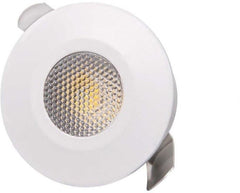 Philips 2W Round LED Spot Light White Body – Energy Efficient Recessed Ceiling Spotlight (Pack of 5)
