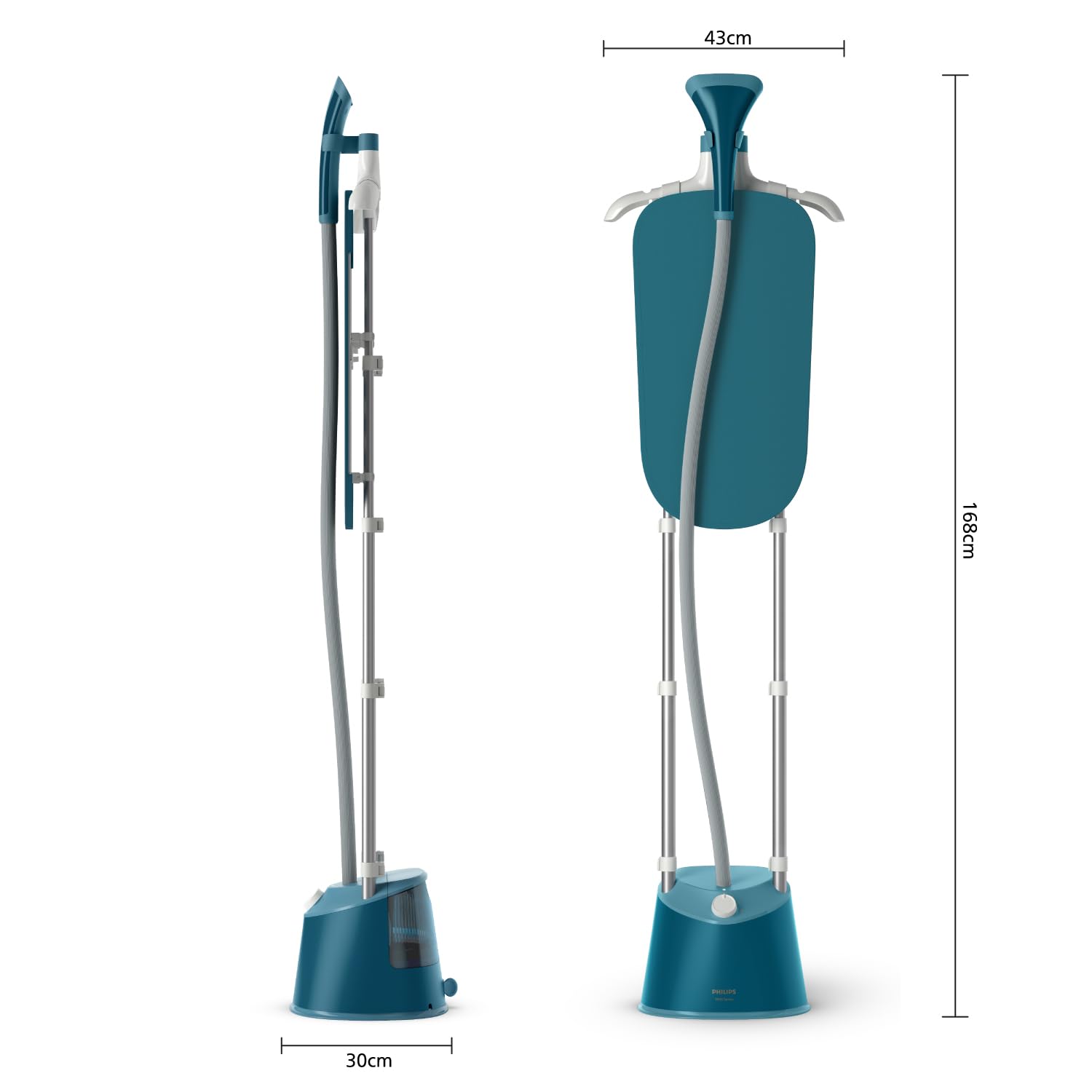 PHILIPS Standing Garment Steamer STE1040/20-1800 Watts, 1.8 LTR Water Tank, Refresh All Fabrics with upto 36 gm Steam Output with Styling Board- No Burns Guaranteed from World's No.1 Ironing Brand