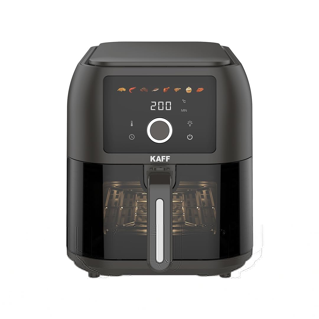 Kaff KFR8 Air Fryer Oven with 360° High Speed Air Circulation Technology | Digital LED Display & Touch Control Panel | B