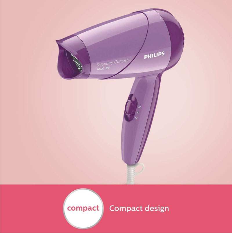 Philips Hair Dryer 1000W - Blow Dry for Men & Women (HP8100/46)