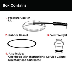 Hawkins 7 Litre Triply Stainless Steel Pressure Cooker,Wide Cooker, Inner Lid Cooker, Silver (HSST7W)
