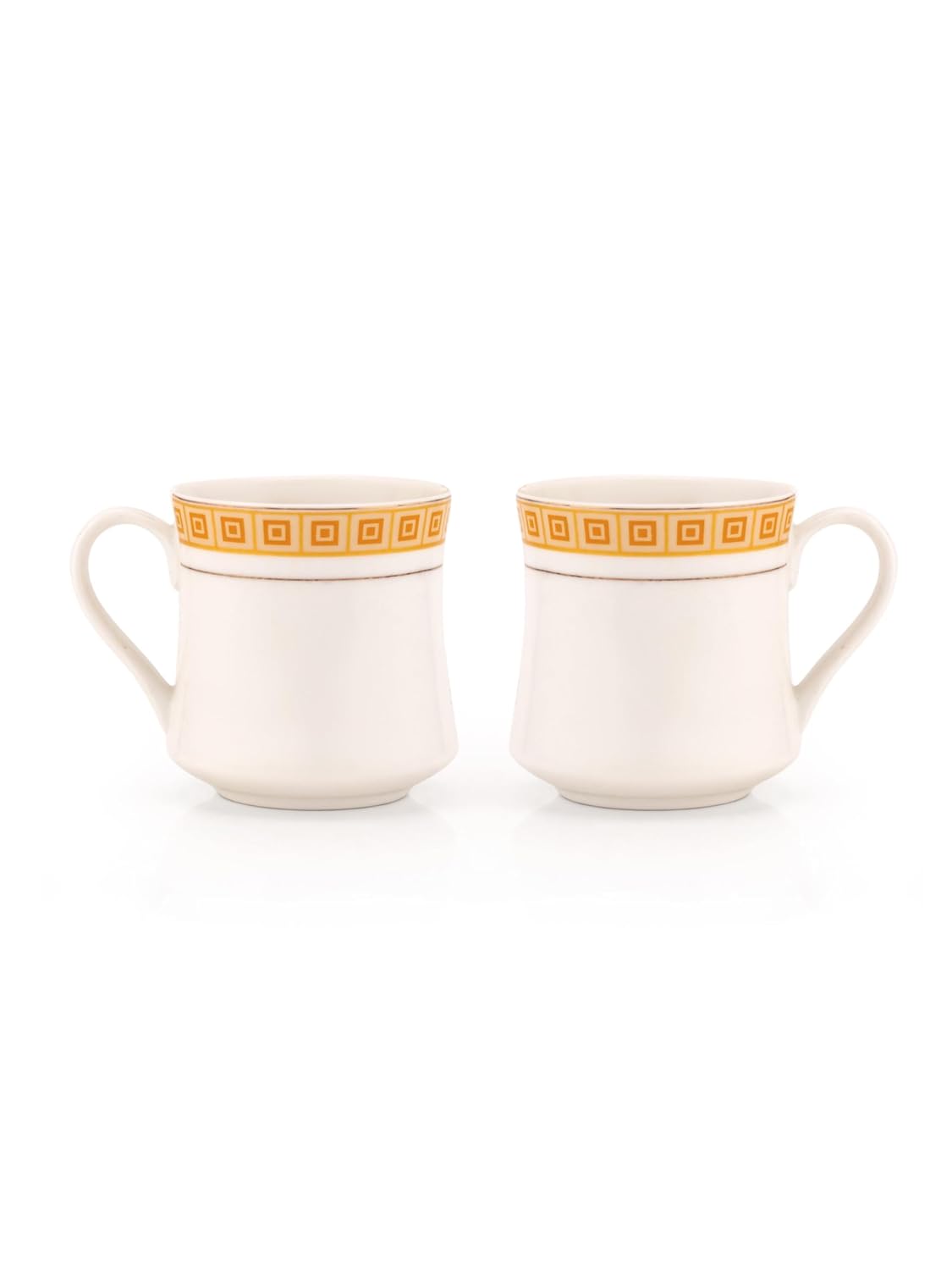 Clay Craft Fine Ceramic Tea/Coffee Cup Set of 6-200 ml Each (Regal R104), Tea Cup Set of 6, Microwave & Dishwasher Safe, Mugs for Coffee, Cups Set of 6, Mug Set, Gift Set, Ideal for Gifting