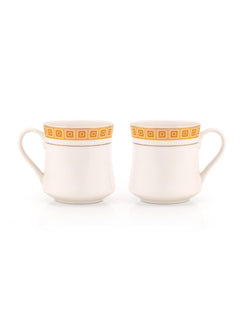 Clay Craft Fine Ceramic Tea/Coffee Cup Set of 6-200 ml Each (Regal R104), Tea Cup Set of 6, Microwave & Dishwasher Safe, Mugs for Coffee, Cups Set of 6, Mug Set, Gift Set, Ideal for Gifting