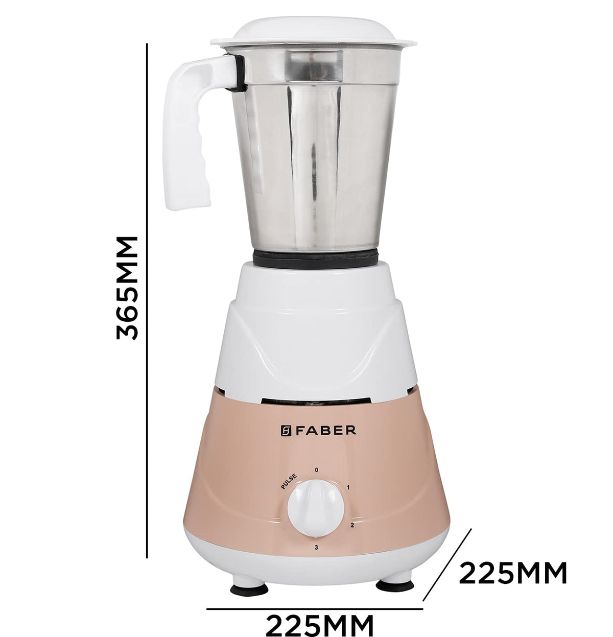 Faber Marvel 500W Blender Mixer Grinder, || low-noise, up to 18000 rpm speed || 1 year comprehensive warranty (FMG MARVE