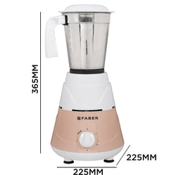Faber Marvel 500W Blender Mixer Grinder, || low-noise, up to 18000 rpm speed || 1 year comprehensive warranty (FMG MARVE
