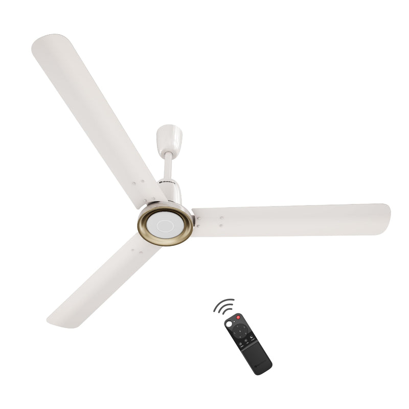 atomberg Studio Nexus 1200mm BLDC Ceiling Fan with IoT & Remote Control | BEE 5-star | New Blade Design | High Air Delivery with Moonbeam Light | Low noise | 5 Year Warranty | Gloss White