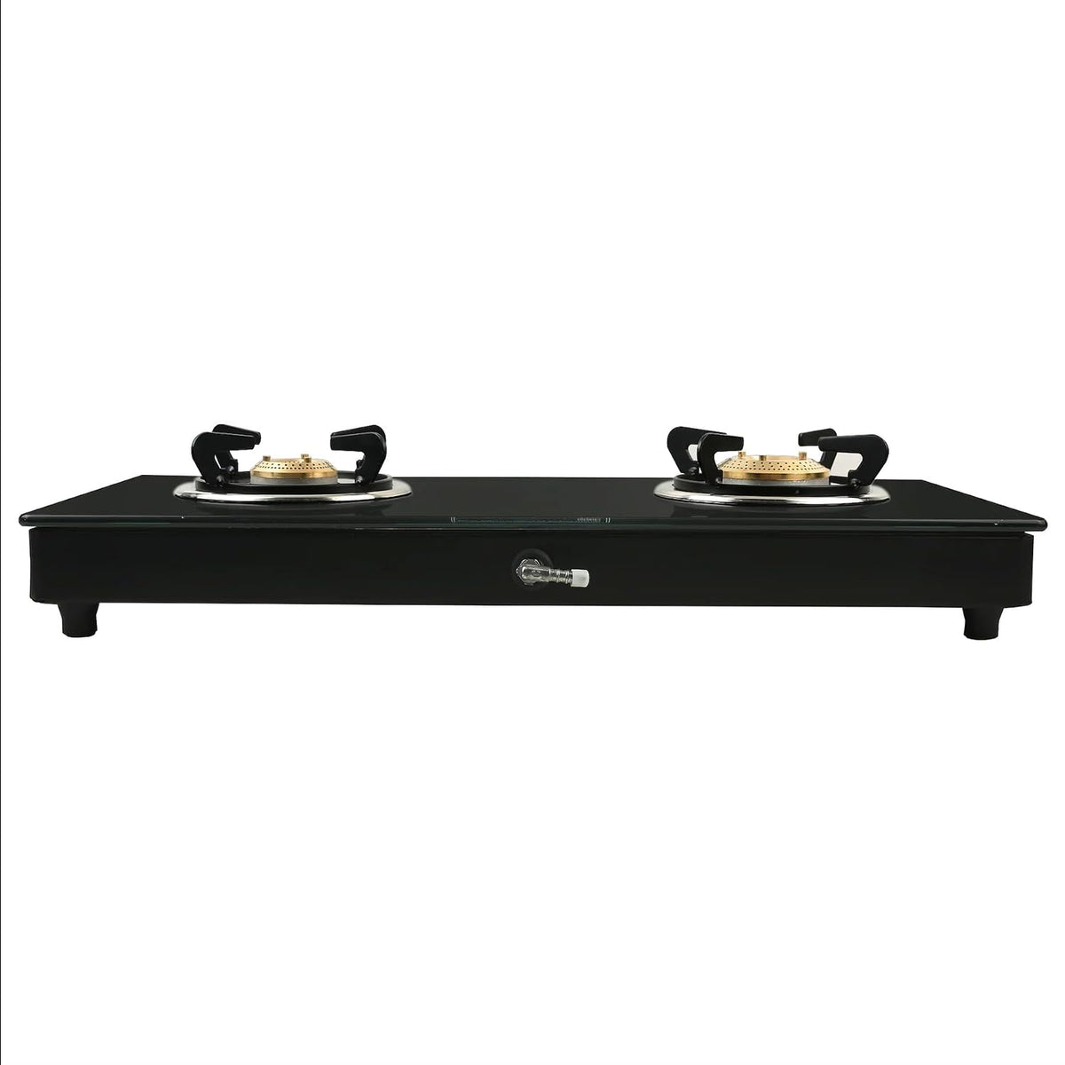 Faber Jumbo 2 Burner Black Cooktop with Glass Top| Brass Burners | Easy to clean | 2 Years comprehensive Warranty | 5 Ye