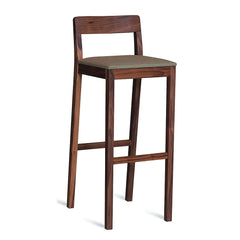 Solid Sheesham Wood Bar Chair for Living Room | Counter Chair for Kitchen | Sitting Chair for Home | Office | C