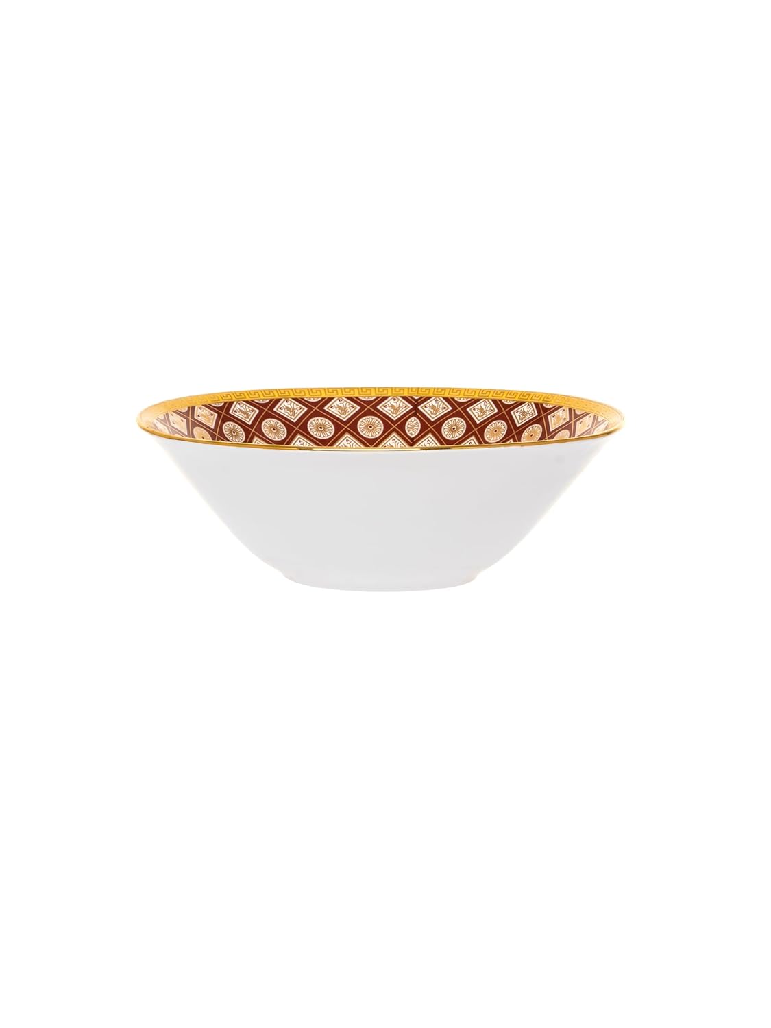 Clay Craft Fine Ceramic Golden Print Royal Velvet Dinner Set - 38 Pcs -(Maroon Golden), for Family of 6, Dinner Set Ceramic, Dining Set for Dinner, Crockery Set for Gift, Kitchen Set for Home