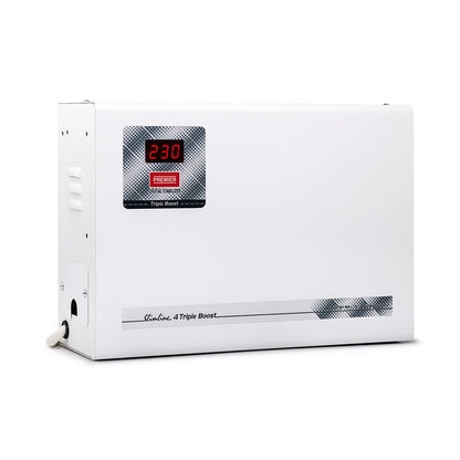 Premier 4 Slimline TB 4090 Air Conditioner Stabilizer - Up to 1.5 Ton | Extreme Voltage Tolerance: 90V-280V | 12 Ampere | Triple Boost Technology