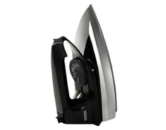 USHA Aluminium Usha 2801 750Watt Dry Iron Metal Body | Linished Soleplate | Thermal Safety Fuse | 180° Swivel Cord | 1 Years Warranty | (Black), 750 Watts