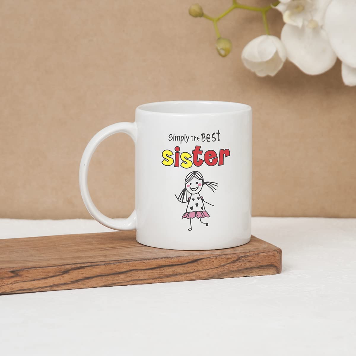 Clay Craft Ceramic Cc Mm1 Swiss Rez1 Microwave Safe Coffee Mug with Good Morning Quote, 300 ML