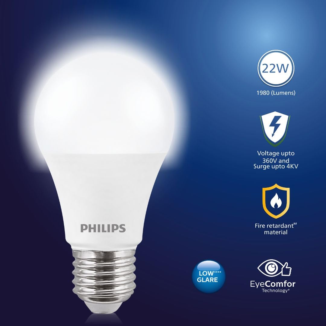 Philips 22-watt LED Bulb - AceBright High Wattage LED Bulb (White, B0C61NY779)