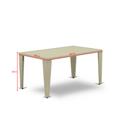 Alessandro Outdoor Patio Dining Set 4 Chairs and 1 Table (Cream)