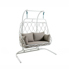 Ortis Double Seater Hanging Swing With Stand For Balcony, Garden Swing