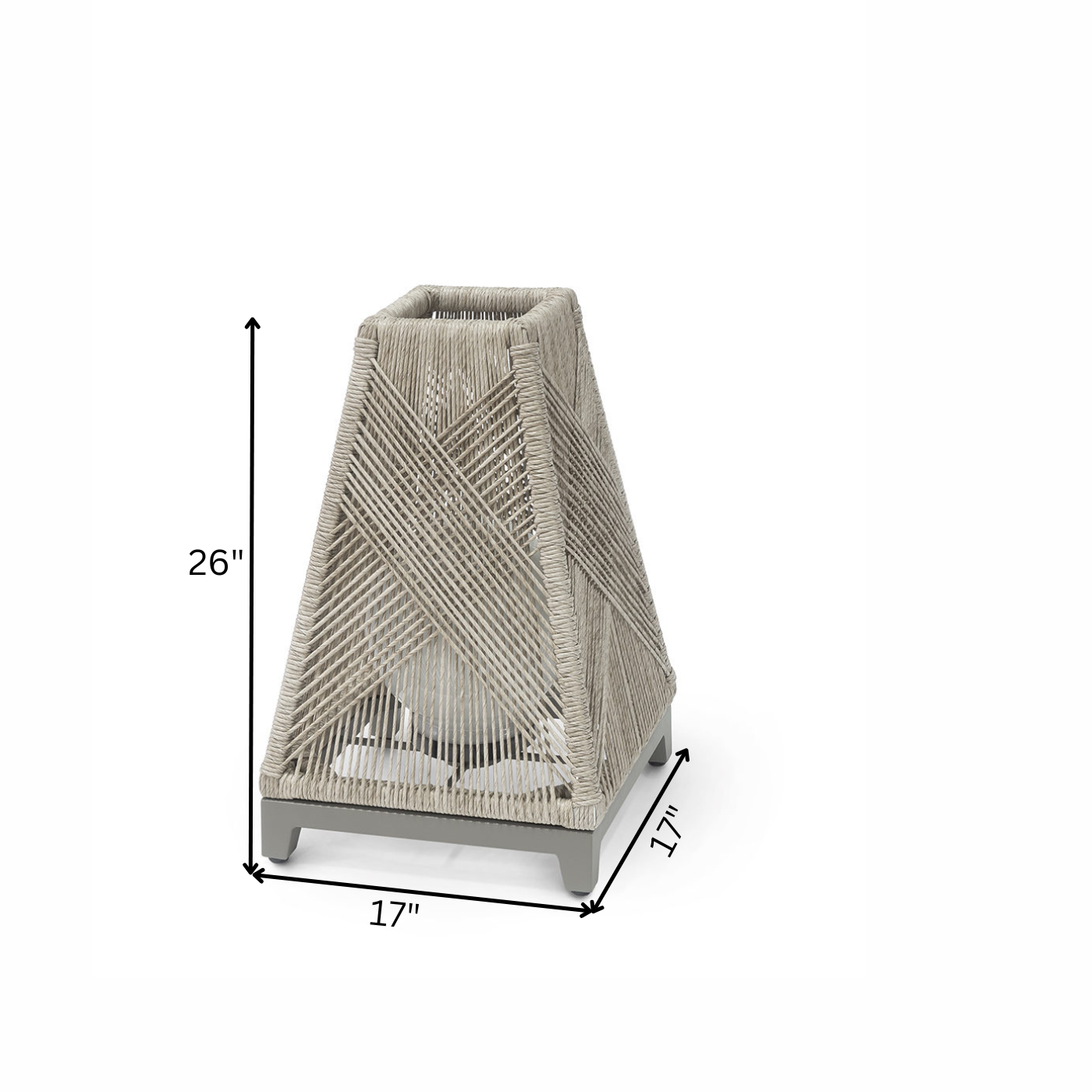 Warin Outdoor Rope Floor Lamp
