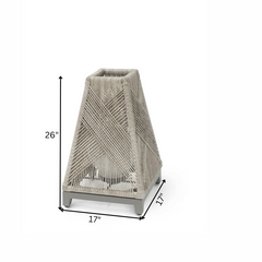 Warin Outdoor Rope Floor Lamp