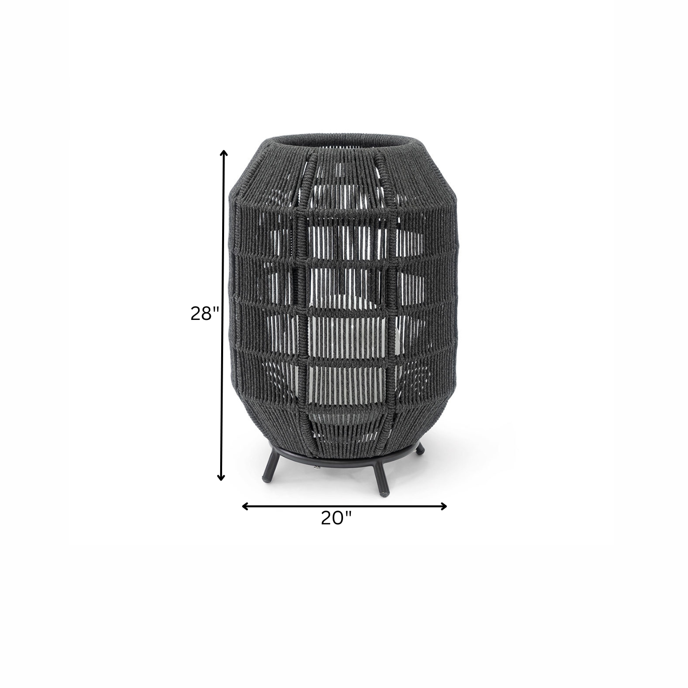 Emeric Outdoor Rope Floor Lamp
