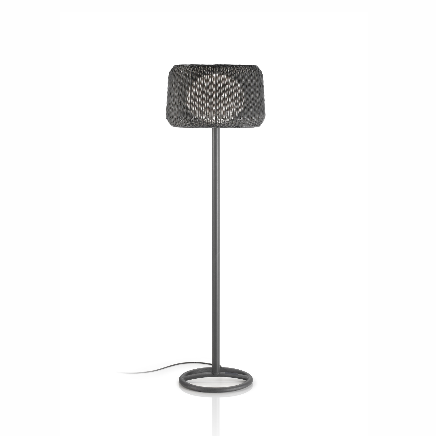 Werner Outdoor Wicker Floor Lamp