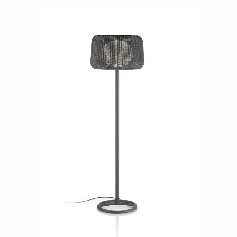 Werner Outdoor Wicker Floor Lamp