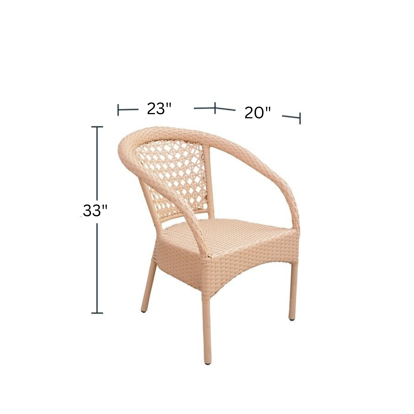 Lion Outdoor Patio Seating Set 4 Chairs and 1 Table Set