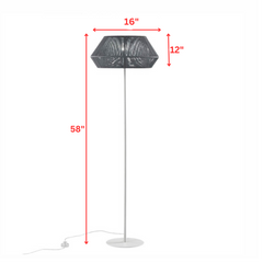 Alain Outdoor Rope Floor Lamp