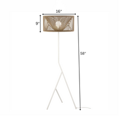 Gerde Outdoor Wicker Floor Lamp