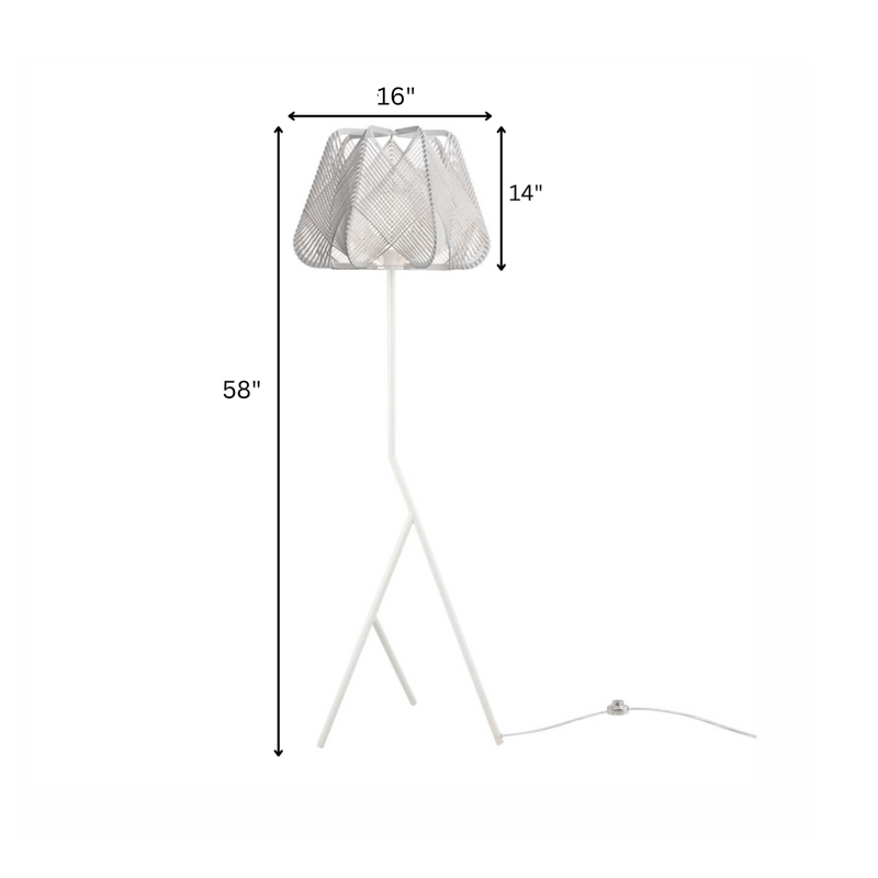 Taube Outdoor Rope Floor Lamp