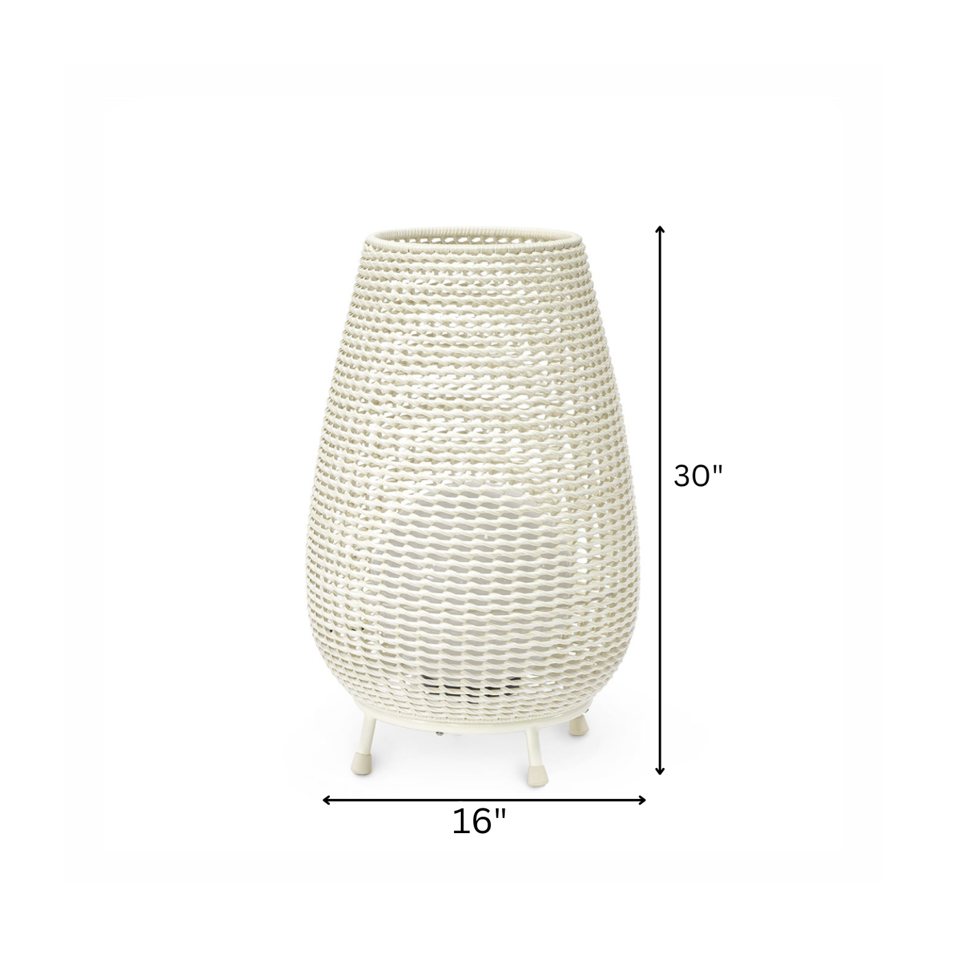 Okawa Outdoor Wicker Floor Lamp