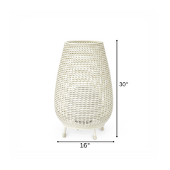 Okawa Outdoor Wicker Floor Lamp