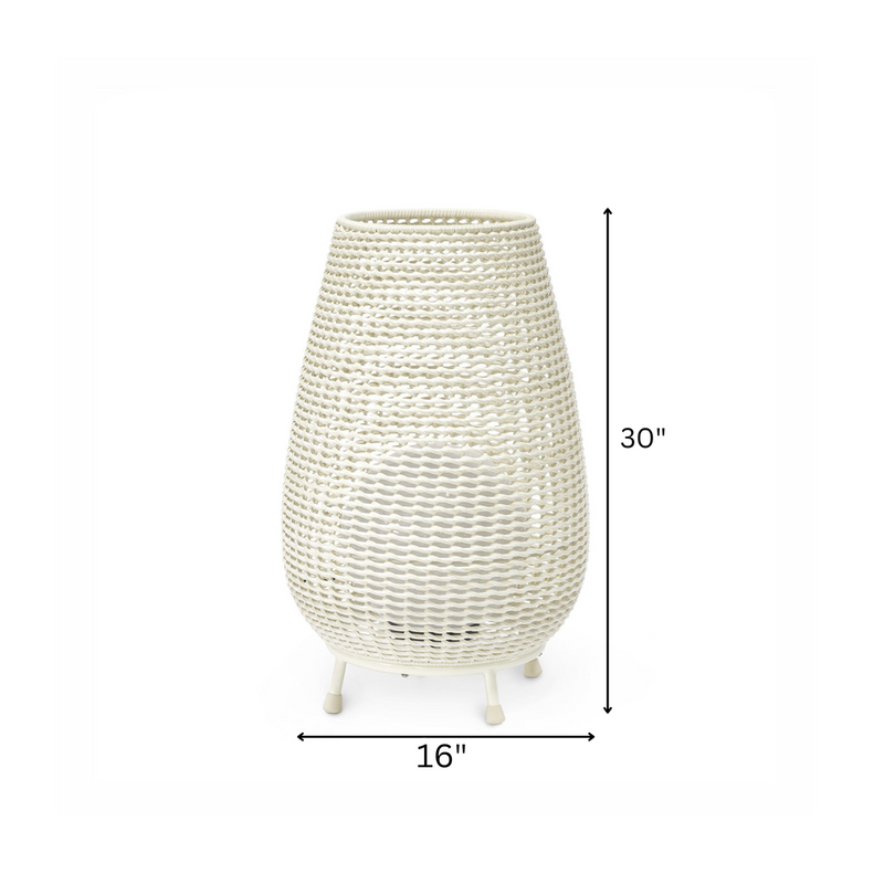 Okawa Outdoor Wicker Floor Lamp