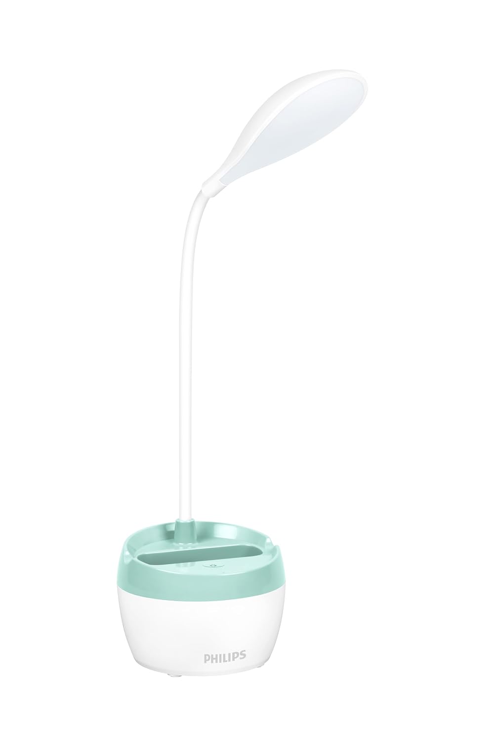Philips Onyx Green Rechargeable LED Table Lamp with Mobile & Pen Holder