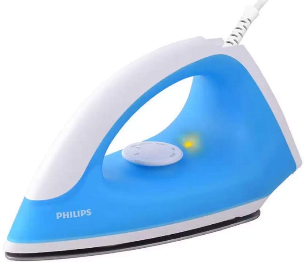 Philips GC091 750W 750 W Dry Iron (Blue), 750 watts, Stainless Steel (fac431b9-4)