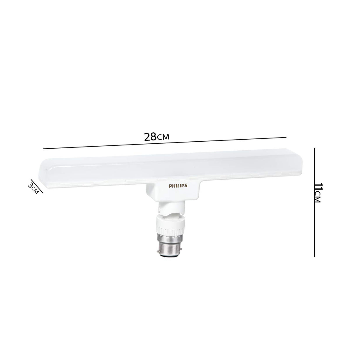 Philips 18W B22 LED Cool White T-Bulb, Pack of 2 (929001923213)