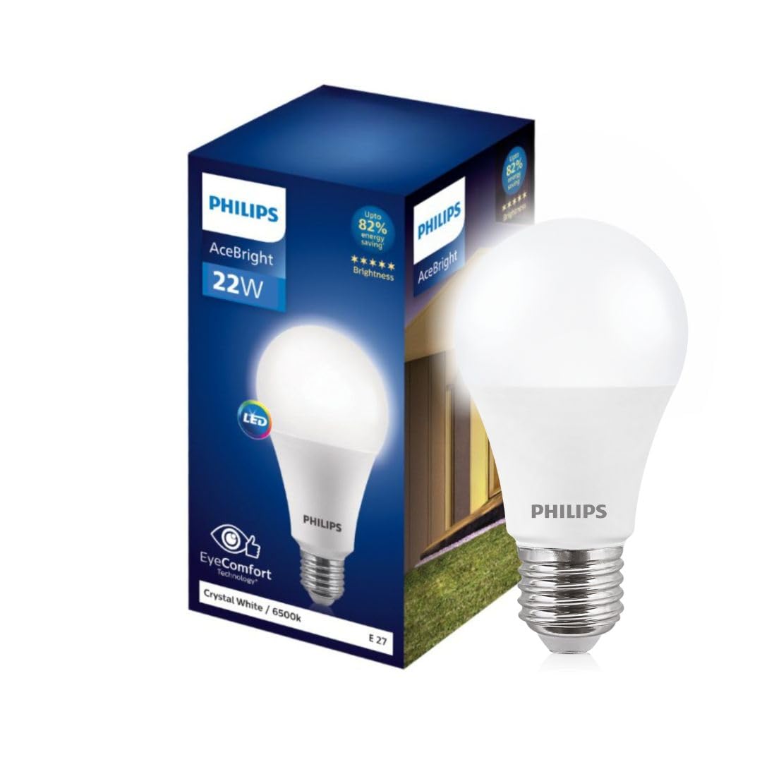 Philips 22-watt LED Bulb - AceBright High Wattage LED Bulb (White, B0C61NY779)