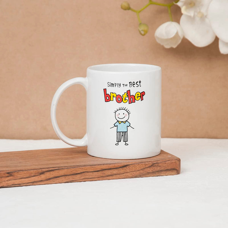 Clay Craft Ceramic Cc Mm1 Swiss Rez1 Microwave Safe Coffee Mug with Good Morning Quote, 300 ML