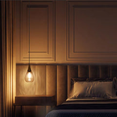 Philips Dewdrop Pendant Light (Brass finish with lustre amber glass, B0GP6KC1SF)