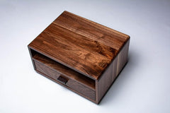 Floating Nightstand in Walnut Finish