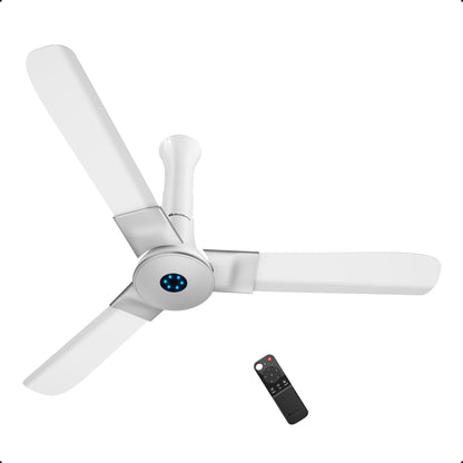 atomberg Studio+ 1200mm BLDC Ceiling Fan with Remote Control | BEE 5 star Rated Energy Efficient Ceiling Fan | High Air Delivery with LED Indicators | 3 Year Warranty (Onyx Black)