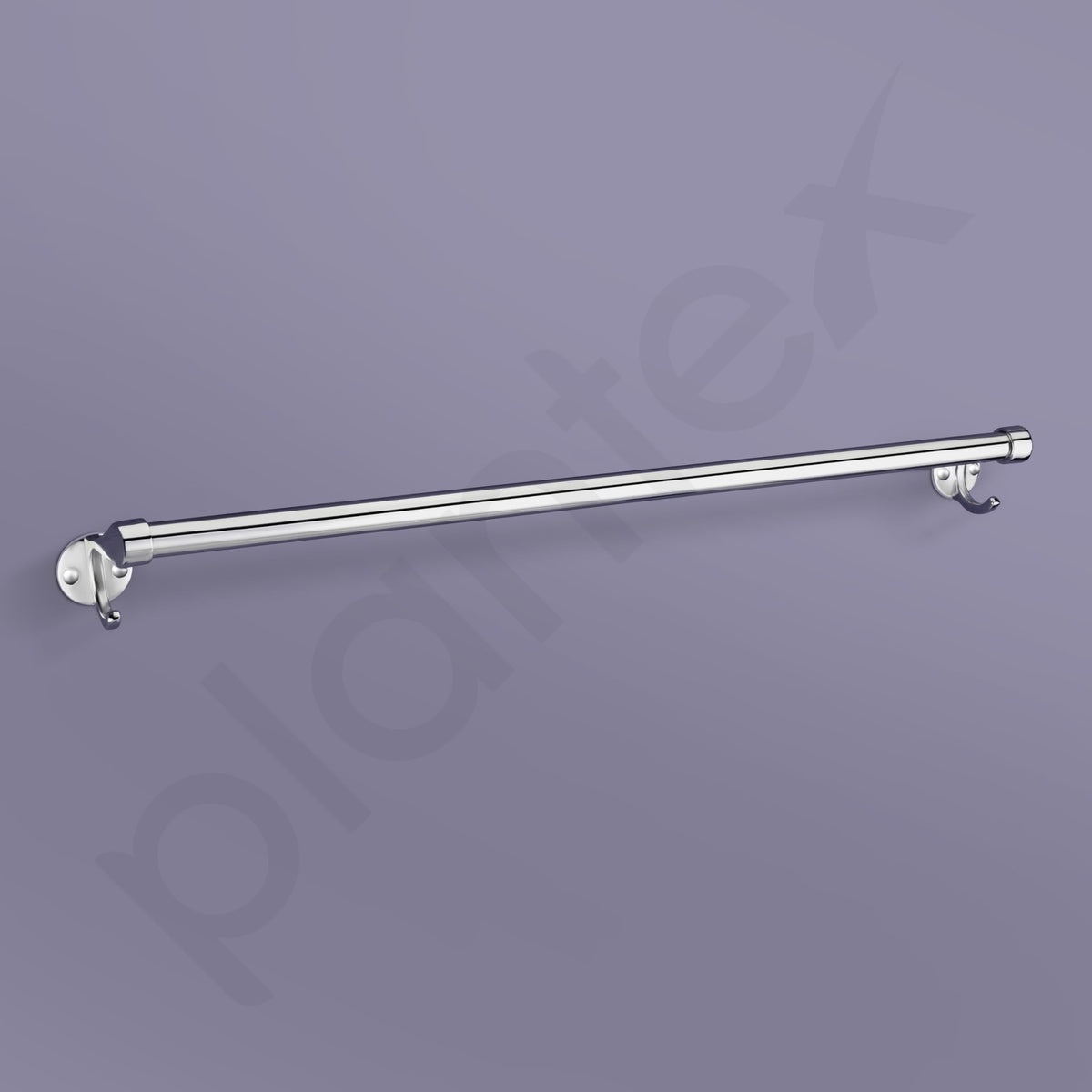 Plantex Stainless Steel Towel Rod for Bathroom 24 Inch/Single Rod Bathroom Towel Holder/Towel Hanger for Wash Basin/Bathroom Accessories (24 Inch-Chrome)-2
