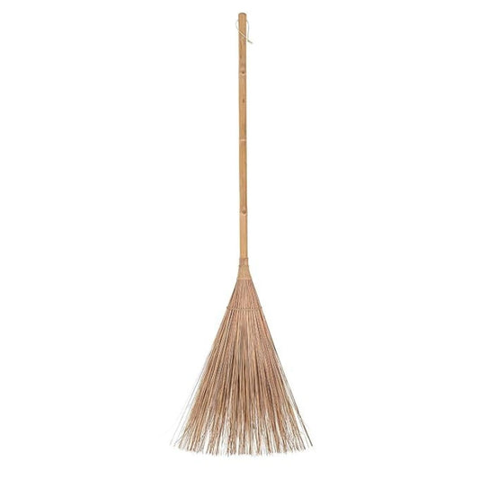 Long Stick Broom for Gaeden Wet Floor,for Garden,Home/Outdoor Cleaning Natural and Pure Bamboo Seek Coconut Jhadu/Brooms