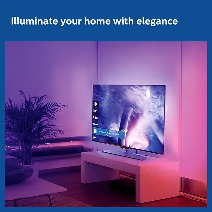Philips 5 Meter Wi-Fi Smart LED Strip Light with Music Sync, Voice Control & Dimmable Feature
