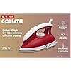 USHA Goliath 1200Watt Dry Iron with 1.8m Long Swivel Cord | Double Coat Golden Non Stick Soleplate for Longer Durability | 360° Swivel Cord | 2 Years Warranty | (Maroon), 1200 watts, Plastic
