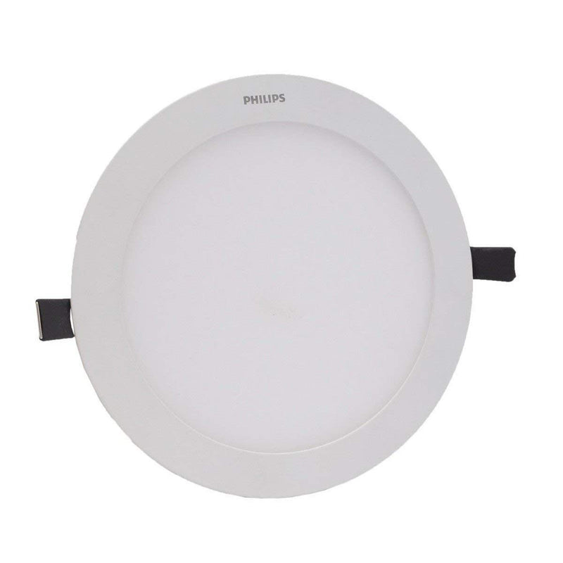 Philips Ultra Slim Plus 12-Watt Recessed LED Panel (Warm Light, Round, White))