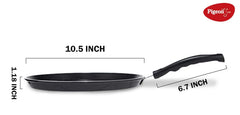 Pigeon by Stovekraft Aluminium Non-Stick Flat Tawa, Black